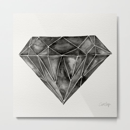 Black Diamond Metal Print