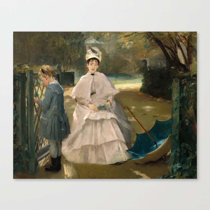 Nanny and Child by Eva Gonzales Canvas Print