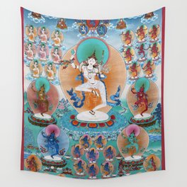 Yeshe Tsogyal Buddhist Thangka  Wall Tapestry