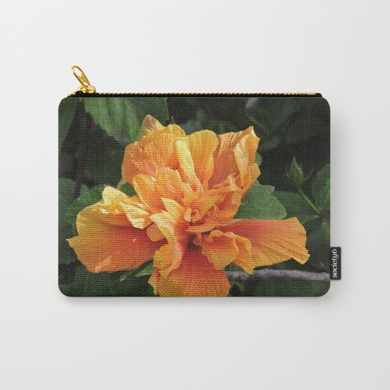 The Golden Double Hibiscus Next Door Carry-All Pouch