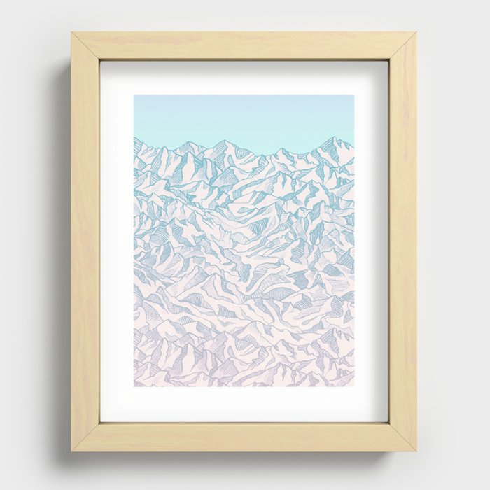 Where eagles fly Recessed Framed Print