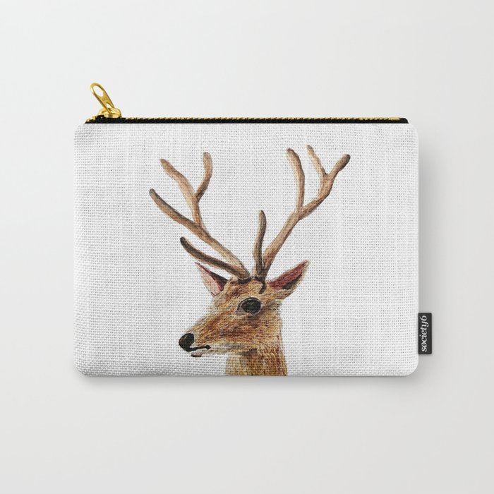 deer watercolor painting Carry-All Pouch