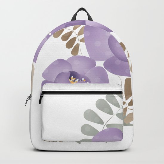 Light lilac roses. Backpack