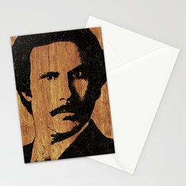 Will Ferrell Anchorman Ron Burgundy On Simulated Simulated Wood Stationery Card