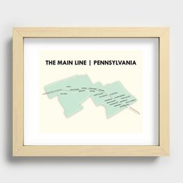 The Main Line, Pennsylvania Recessed Framed Print