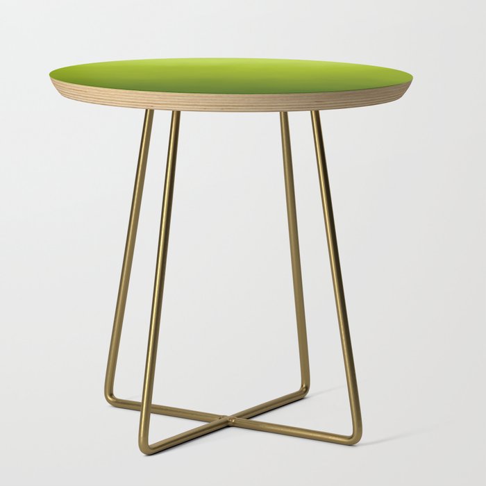 Fresh Green Ombre Abstract Watercolor Side Table