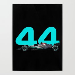 Lewis Hamilton #44 Formula 1 Poster