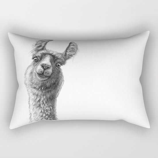 Cute Llama G135 Rectangular Pillow