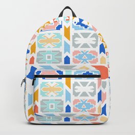 Pastel Ndebele Pattern Backpack