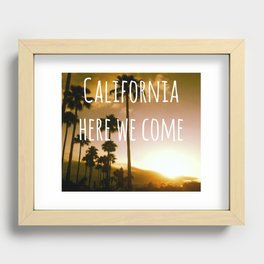 California here we come Recessed Framed Print