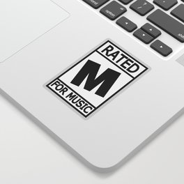 Rated M for Music Sticker