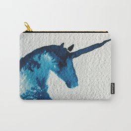 Blue Unicorn Carry-All Pouch | Ink, Painting, Detail, Blueunicorn, Surrealism, Animal, Azul, Trova, Minimalism, Unicornio 