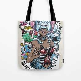 Space Channel Hair Tote Bag