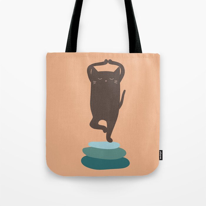 Yoga Cat 1 Tote Bag