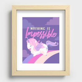 Nothing Is Impossible Recessed Framed Print