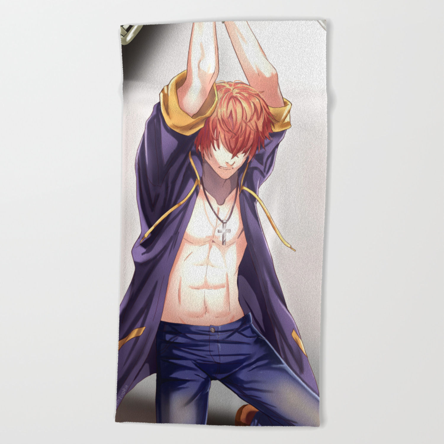 707 The Prisoner Mystic Messenger Beach Towel By Mayshizuoka