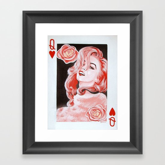 Queen of Hearts Framed Art Print