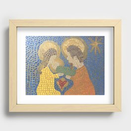 Mosaic Nativity Recessed Framed Print