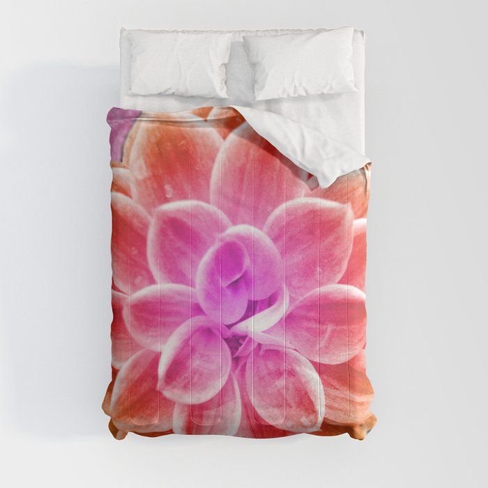 abstract dahlia  Comforter