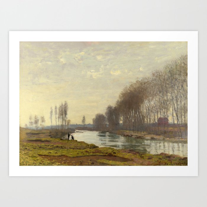 The Petite Bras of the Seine at Argenteuil by Claude Monet Art Print