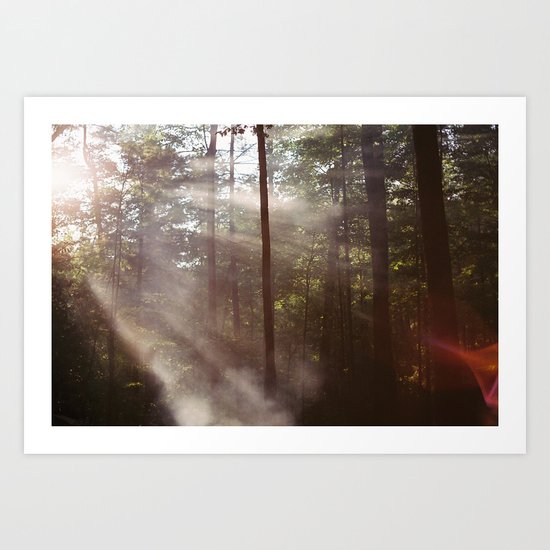 Smoke Rising Art Print