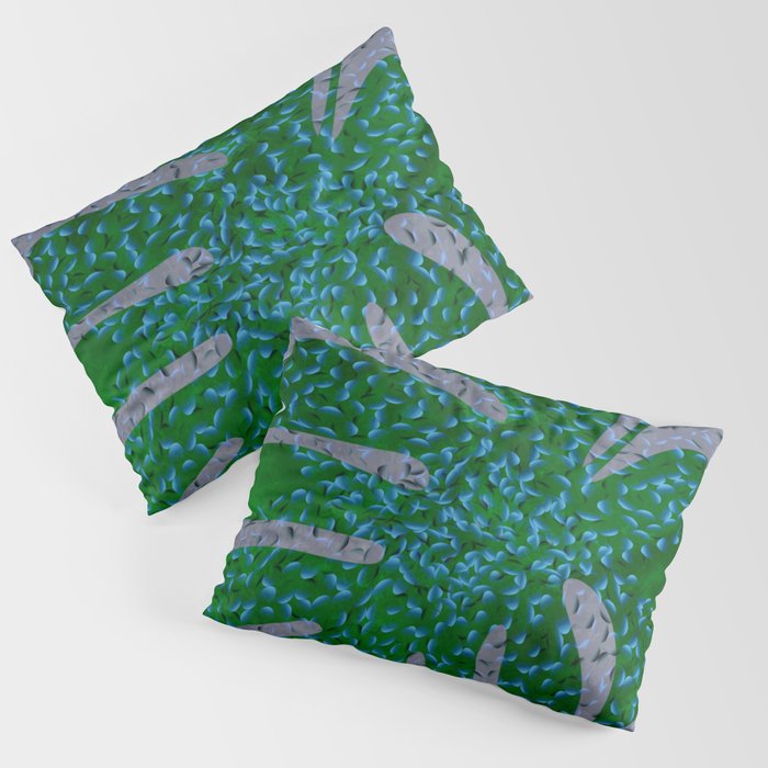 Monstera Leaf In The Flow Pillow Sham