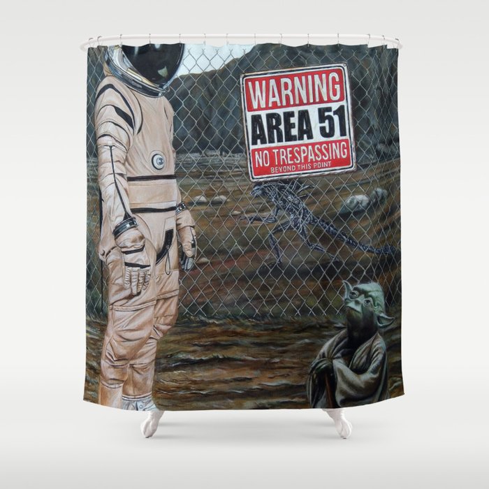 Area 51 Shower Curtain