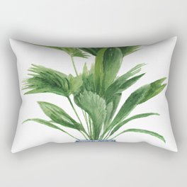 Palm leaves, ming vase Rectangular Pillow