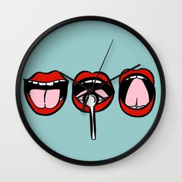 Three Mouths Wall Clock
