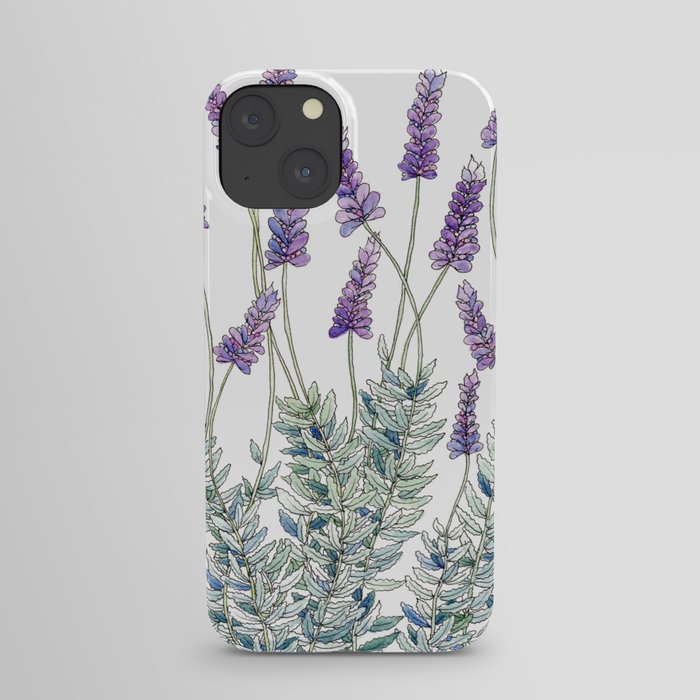 Lavender, Illustration iPhone Case