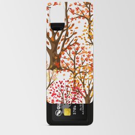 Autumn Seamless Pattern With stylized Trees Android Card Case