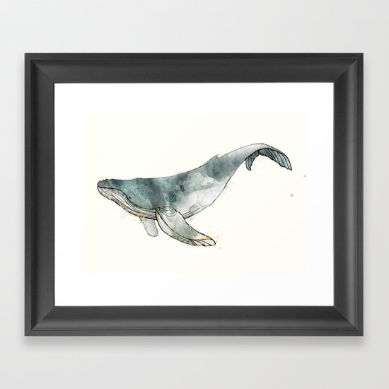 Humpback Whale Framed Art Print
