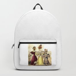 Victorian Ladies Vintage Design Backpack | Antiqueimage, Graphicdesign, Victoriantravel, Victorianfashion, Vintageillustration, Antiqueillustration, Antiquetravel, Vintageimage, Vintagetravel 