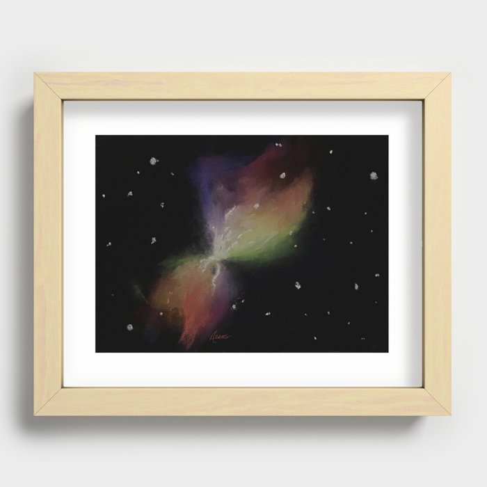 Space Nebula - The Boomerang Recessed Framed Print