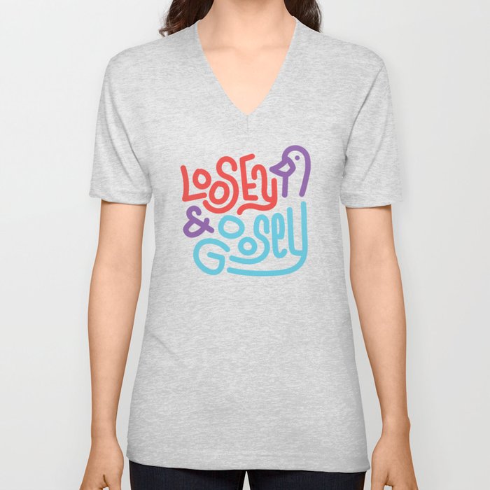 Loosey & Goosey V Neck T Shirt