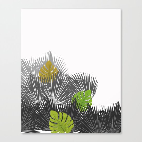 Tropical leaves 04 Canvas Print