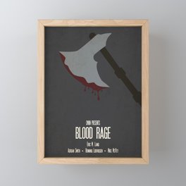Blood Rage - Minimalist Board Games 09 Framed Mini Art Print