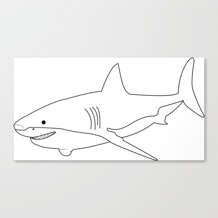 Gr8 Shurk Canvas Print