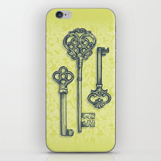 Three Skeleton Keys iPhone & iPod Skin