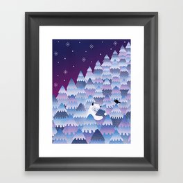 Tree Hugger (Night Version) Framed Art Print