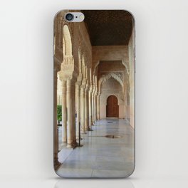 Spain Photography - A Corridor Going Through A Spanish Castle iPhone Skin