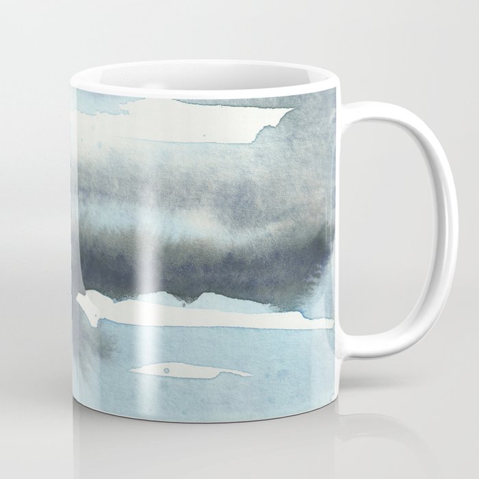 Cloud Cover Watercolor Minimalist Coffee Mug