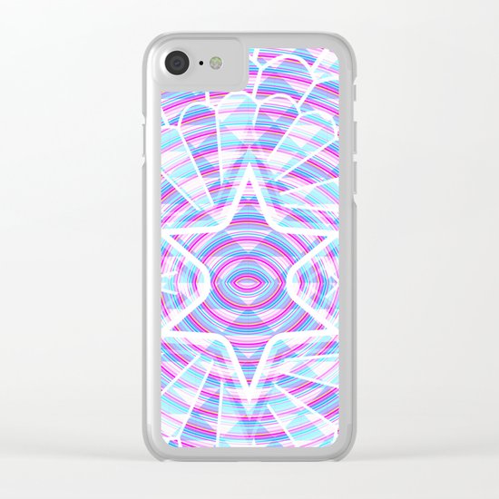Blue trance Clear iPhone Case
