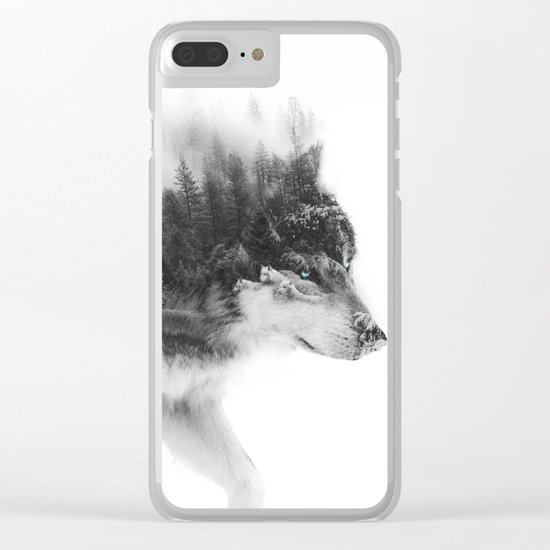 Wolf Stalking Clear iPhone Case