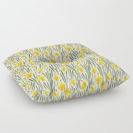 Daffodil Pattern Floor Pillow