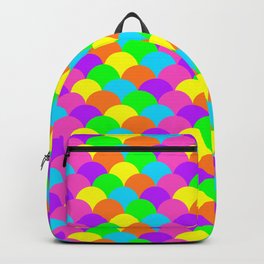 Neon Rainbow Pattern Backpack