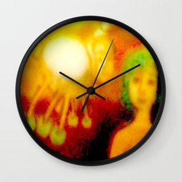 The lady and the spider Wall Clock