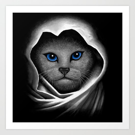 Blue Eyes Art Print