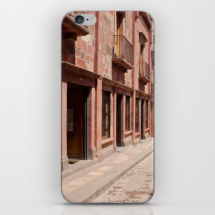 Mexico Photography - Mexican Street Filled With Stores iPhone Skin