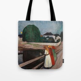 The Girls on the Bridge Edvard Munch Tote Bag